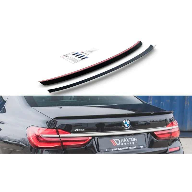 Maxton Spoiler Cap BMW 7 M Pack G11 Gloss Black