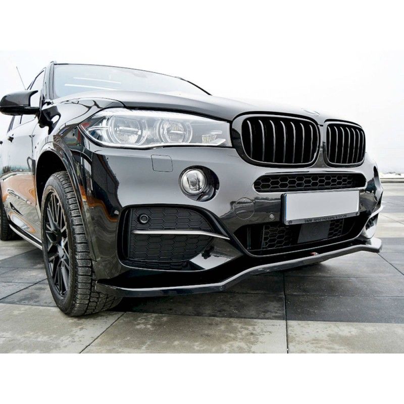 Maxton LAME DU PARE-CHOCS AVANT / SPLITTER V.1 BMW X5 F15 M-PACK Gloss Black, BM-X5-15-M-FD1G Tuning.fr