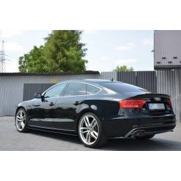 BECQUET MAXTON EXTENSION AUDI A5 SPORTBACK S-LINE MK1. FACELIFT (8T) Noir Brillant