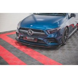 Maxton Lame Du Pare-Chocs Avant V.1 Mercedes A35 AMG Aero W177 Gloss Black, ME-A-177-35-FD1G Tuning.fr