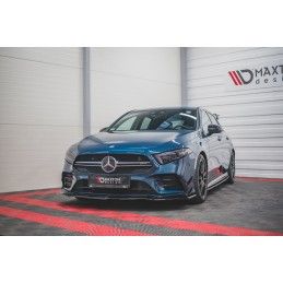 Maxton Lame Du Pare-Chocs Avant V.1 Mercedes A35 AMG Aero W177 Gloss Black, ME-A-177-35-FD1G Tuning.fr