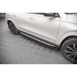 Rajouts Des Bas De Caisse MAXTON Mercedes-Benz GLS AMG-Line X167 Noir Brillant