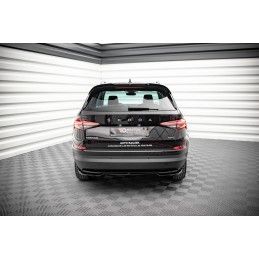 Maxton Central Arriere Splitter Skoda Kodiaq Mk1 Facelift Gloss Black, SK-KO-1F-RD1G Tuning.fr