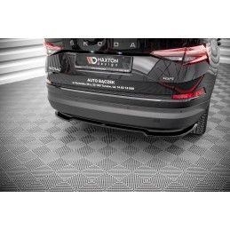 Maxton Central Arriere Splitter Skoda Kodiaq Mk1 Facelift Gloss Black, SK-KO-1F-RD1G Tuning.fr