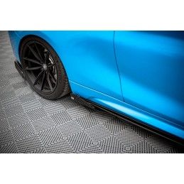 Street Pro Rajouts Des Bas De Caisse MAXTON + Flaps BMW M2 F87 Noir-Rouge + Rabats Brillant