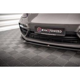 Maxton Lame Du Pare-Chocs Avant V.2 Porsche Panamera E-Hybrid 971 Gloss Black, PO-PA-971-H-FD2G Tuning.fr